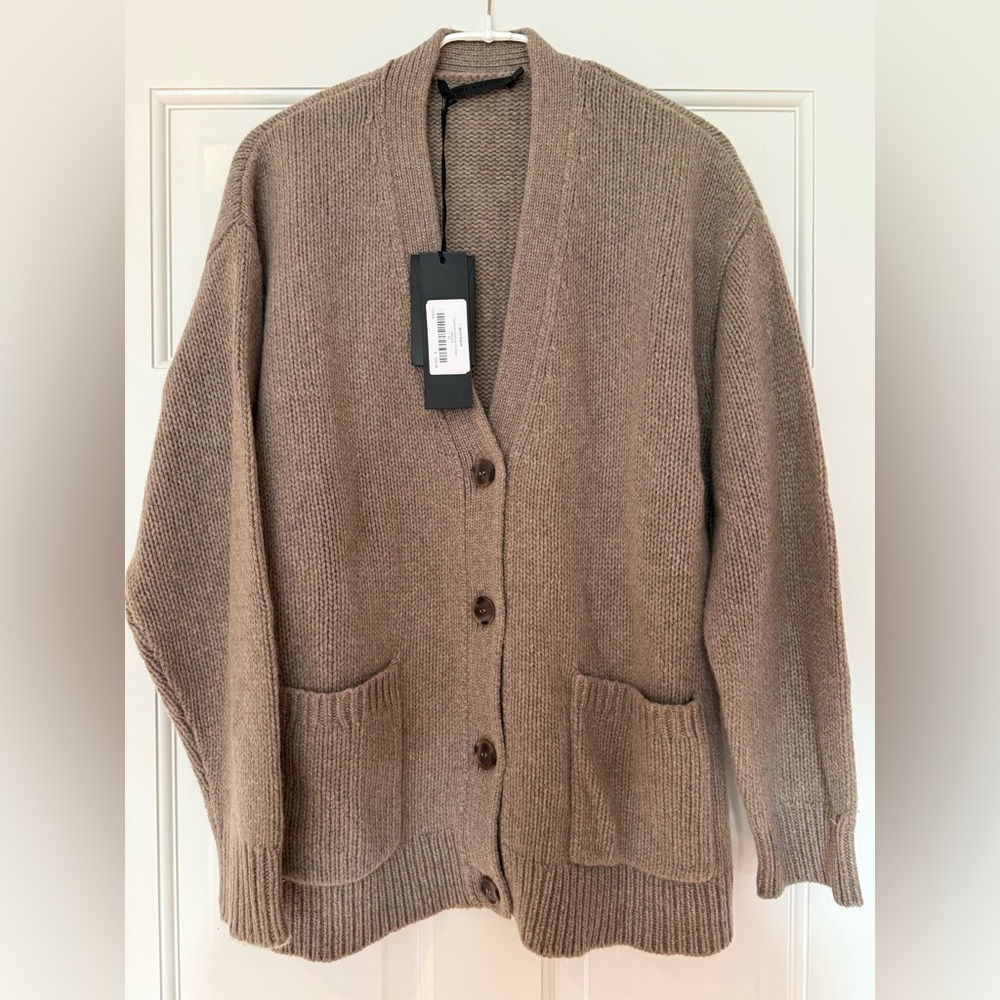 Jenni Kayne Taupe Cardigan Sweater